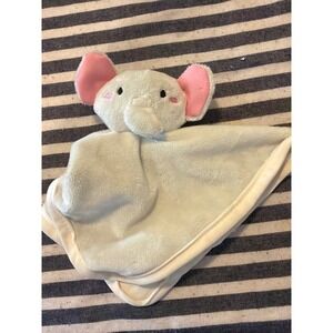 Walmart Elephant Security Blanket Lovey Light Blue Pink Plush Baby Snuggle Toy